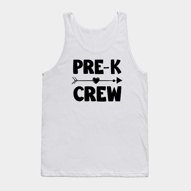 Pre-k Crew Tank Top by Teesamd